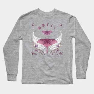 Luna and Emerald - Vintage Pink Long Sleeve T-Shirt